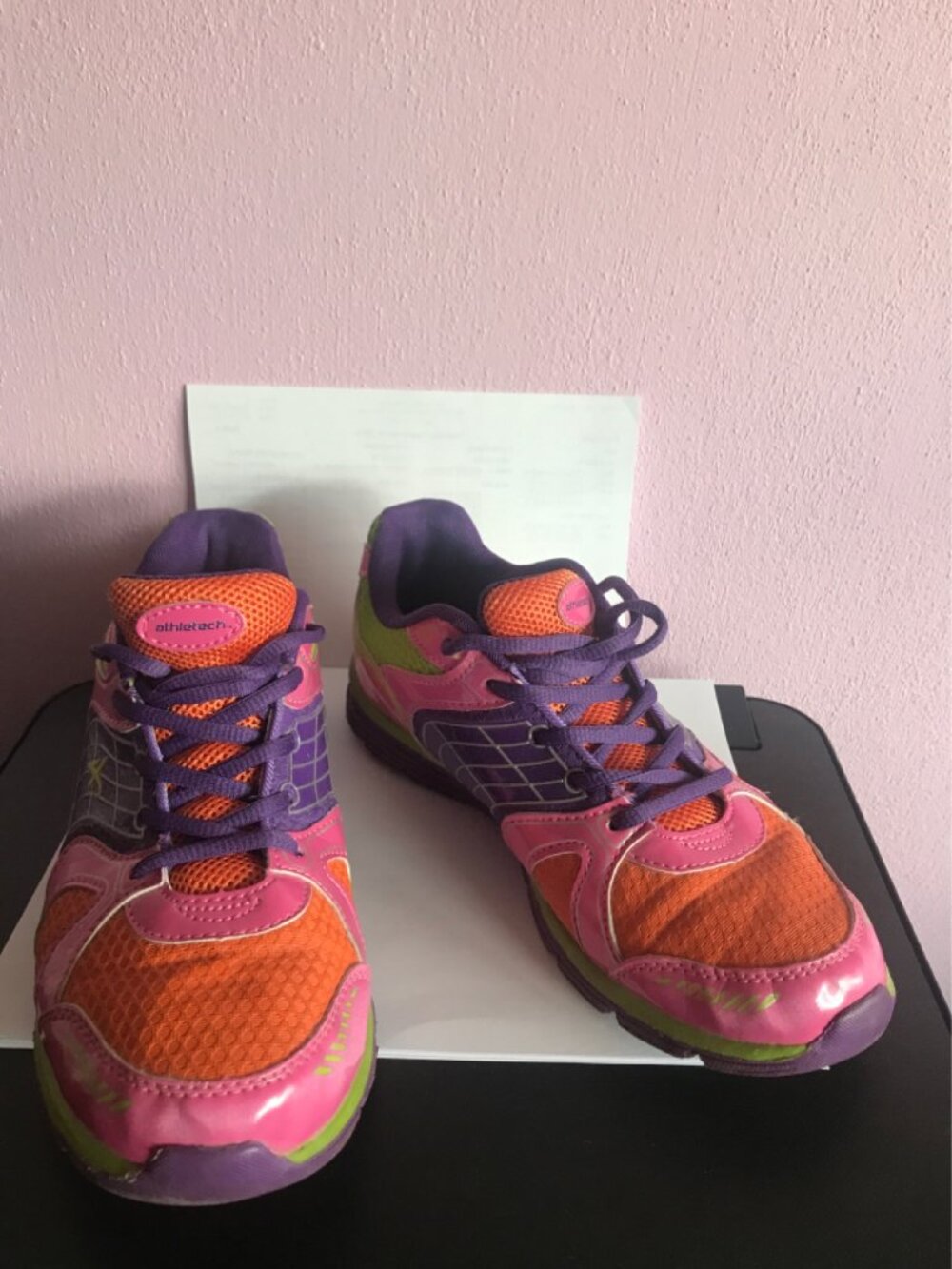 Athletic 70160 Women’s Tennis Shoes 9M Willow 2 Purple Orange Pink Green